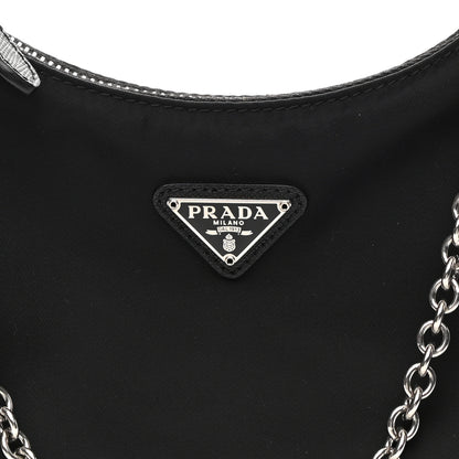 Prada Nylon Re-Edition 2005 Shoulder Bag Black 8 of 11