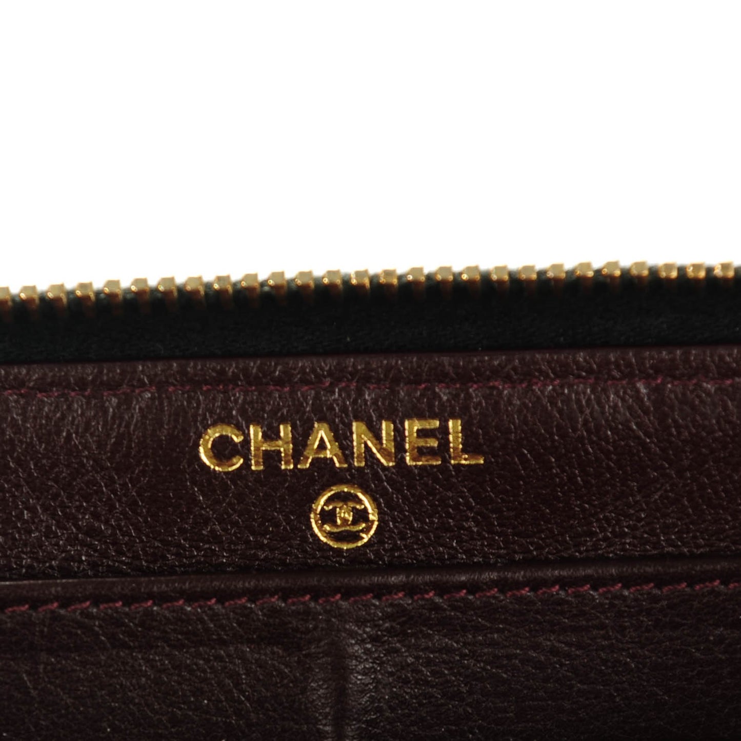 Caviar Quilted Large Gusset Zip Around Wallet Black