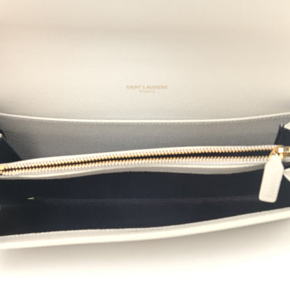 Saint Laurent Grain de Poudre Mini Uptown Crossbody Bag Blanc Vintage 5 of 10