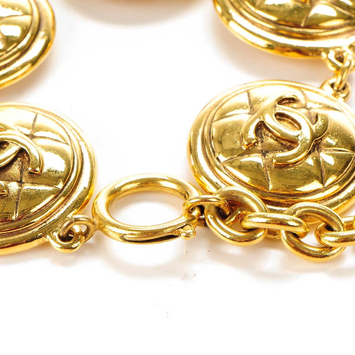 Chanel CC Medallion Bracelet Gold 3 of 4