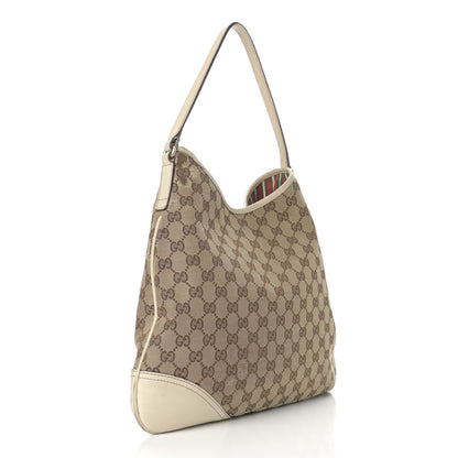 Gucci Monogram Medium New Britt Hobo Off White 3 of 14