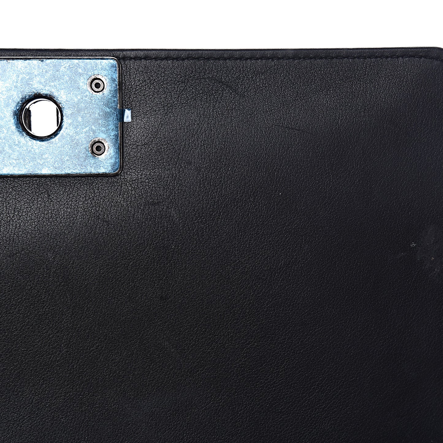 Lambskin Chevron Medium Boy Flap Black
