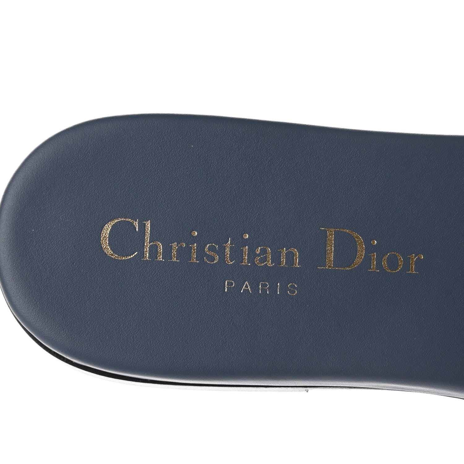 Christian Dior Calfskin D-Club Mule Sandal 36.5 Navy 7 of 9