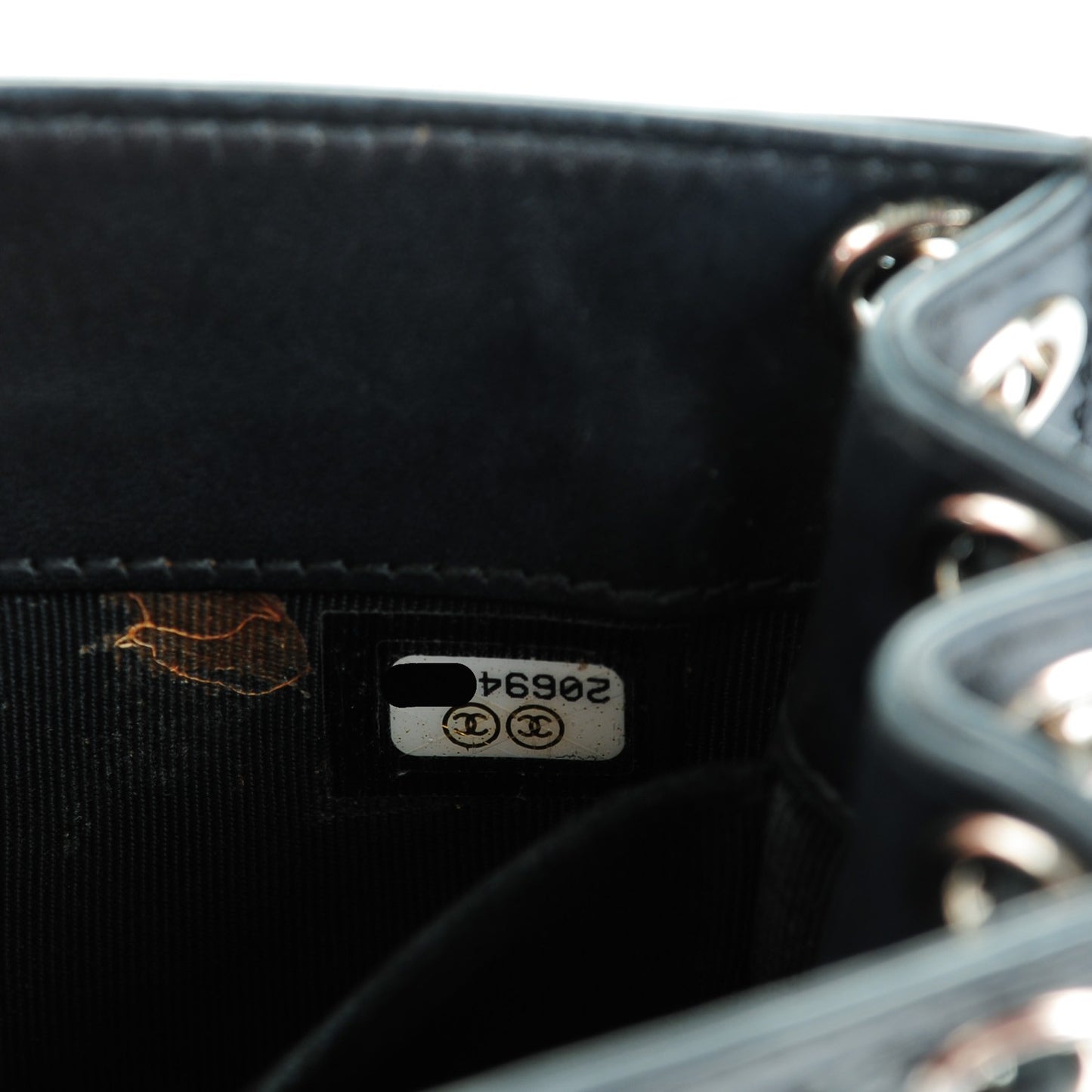 Patent CC Phone Holder Crossbody Black
