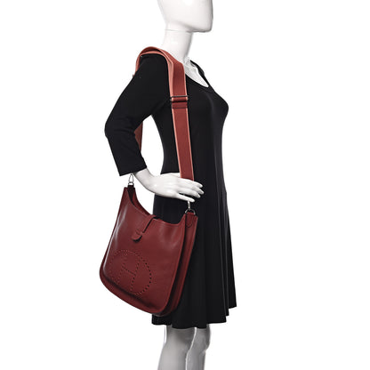 Hermes Taurillon Clemence Amazone Evelyne III Rouge Garance 2 of 9