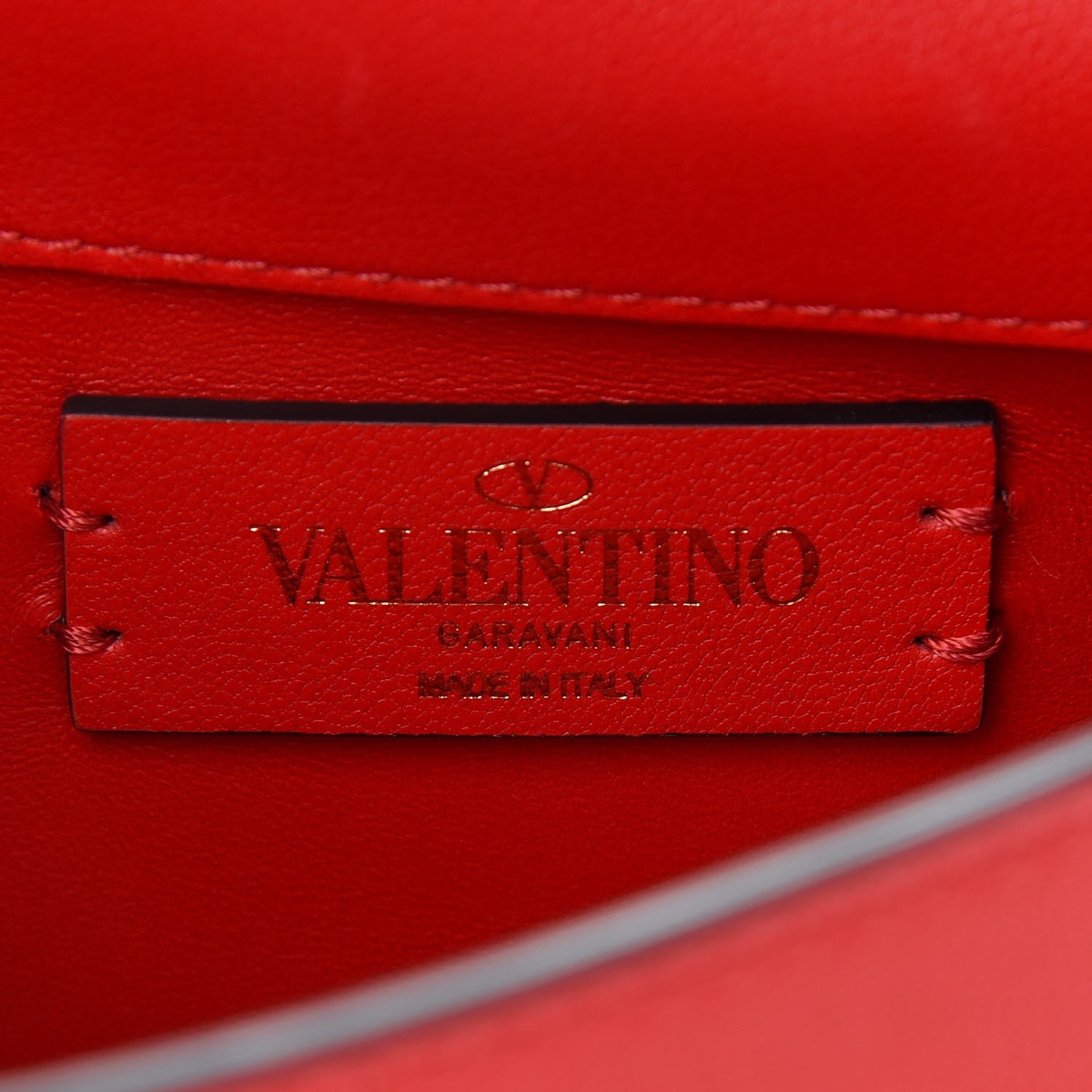 Valentino Garavani Calfskin Rockstud Crossbody Bag Red 6 of 8