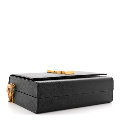 Saint Laurent Grain De Poudre Monogram Small Kate Slide Chain Crossbody Box Bag Black 4 of 10