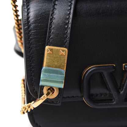 Valentino Garavani Smooth Calfskin Micro VSling Shoulder Bag Black 6 of 8