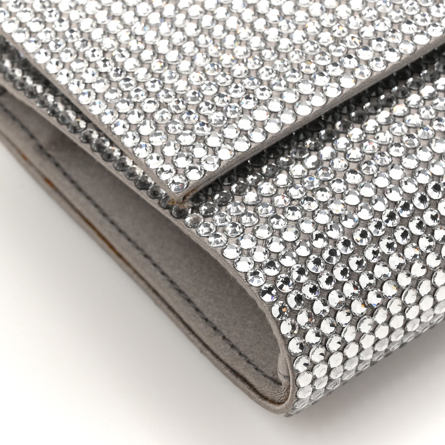Swarovski Crystal Ritz Fizz Clutch Champagne Silver