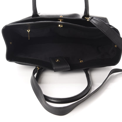 Chanel Calfskin Cerf Executive Shopper Tote Black 6 of 11