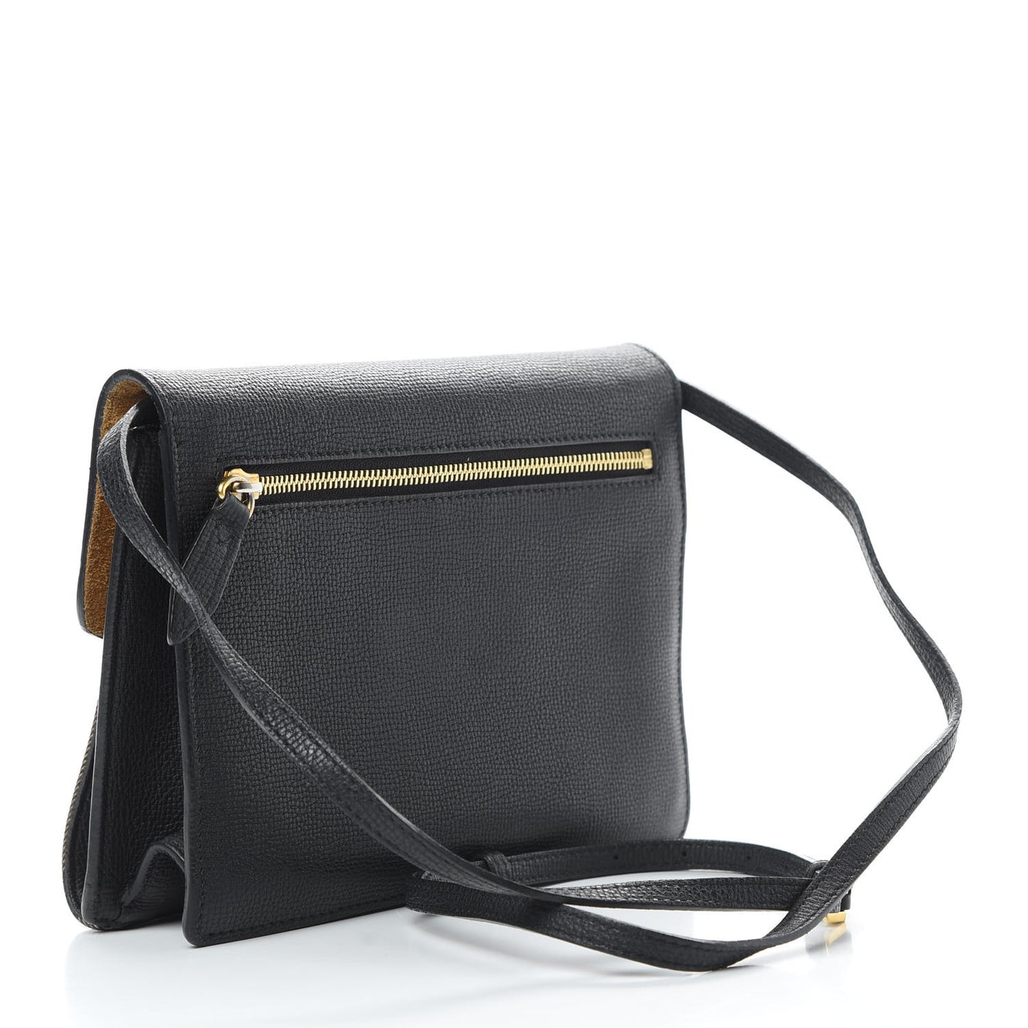 Derby Calfskin House Check Small Macken Crossbody Bag Black