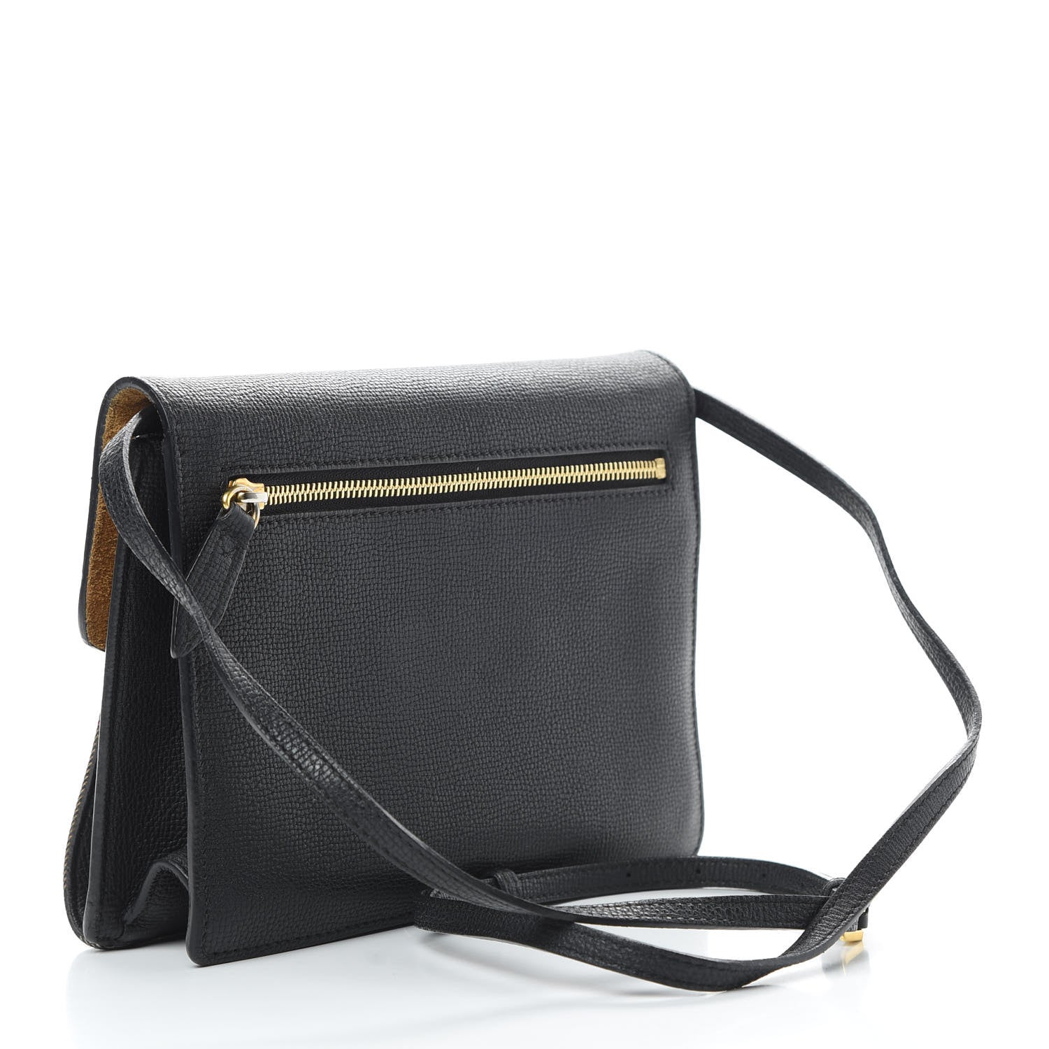 Burberry Derby Calfskin House Check Small Macken Crossbody Bag Black 3 of 15