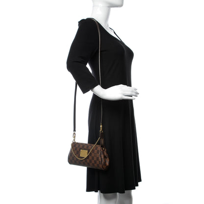 Louis Vuitton Damier Ebene Eva Clutch 2 of 8