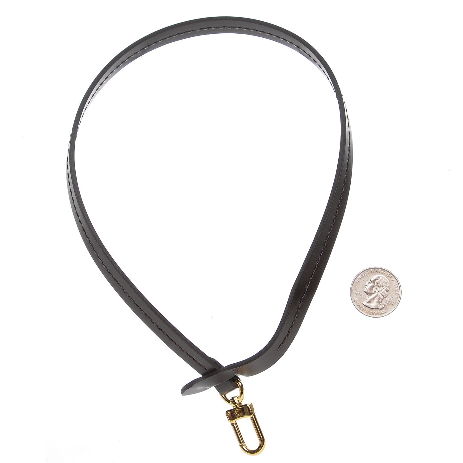 Louis Vuitton Calfskin Pochette Accessories Strap Brown 2 of 3