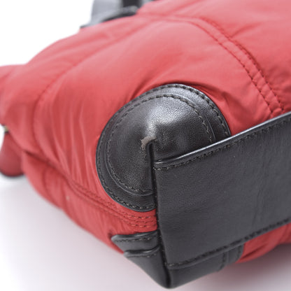 Burberry Nylon Quilted Tote Red 13 of 19