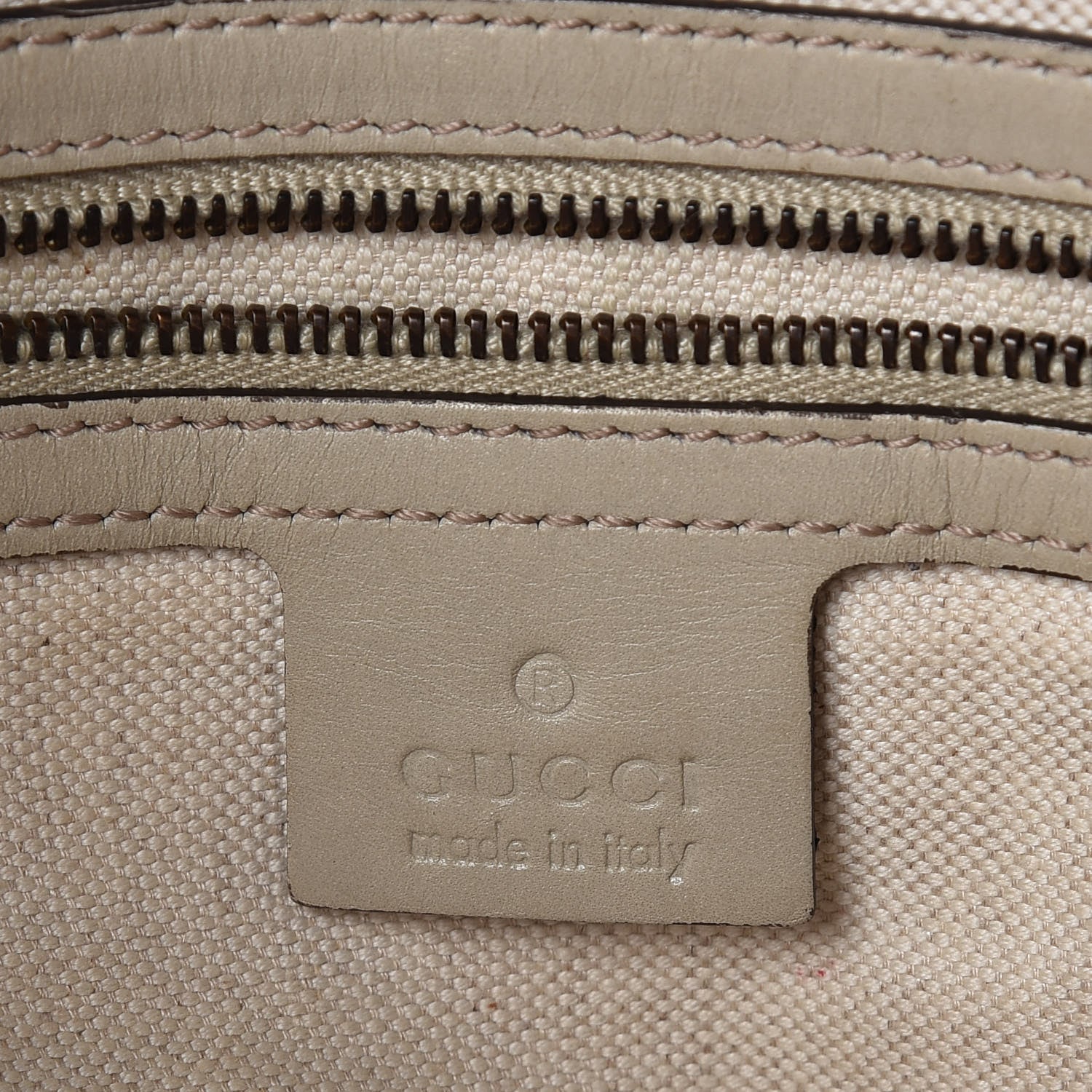 Gucci Guccissima Medium Scarlett Stud Tote Off White 6 of 10