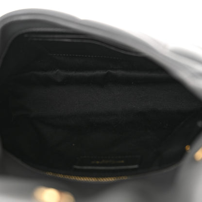 Saint Laurent Lambskin Quilted Toy Loulou Puffer Monogram Chain Satchel Storm 5 of 12