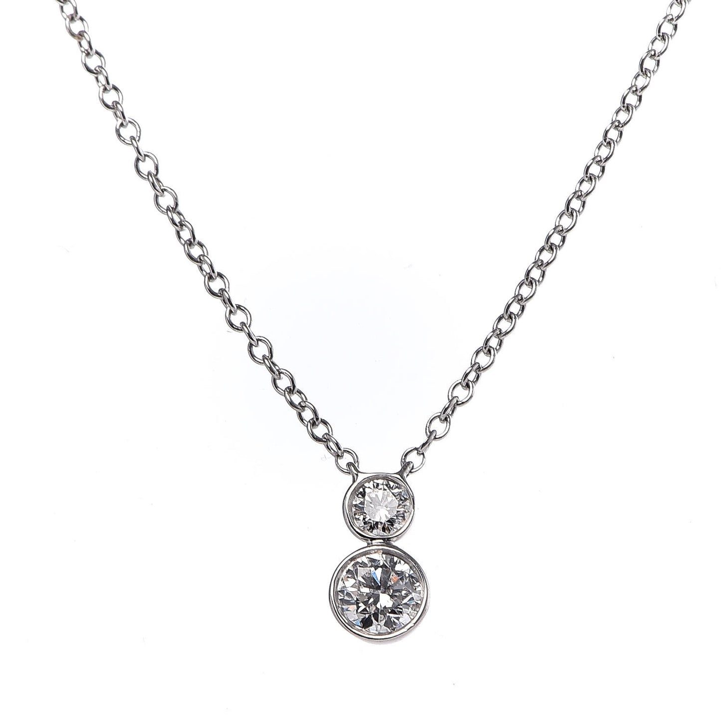Platinum Diamond 0.19ct Jazz Pendant Necklace