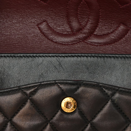 Chanel Lambskin Quilted Medium Double Flap Black 18 of 22