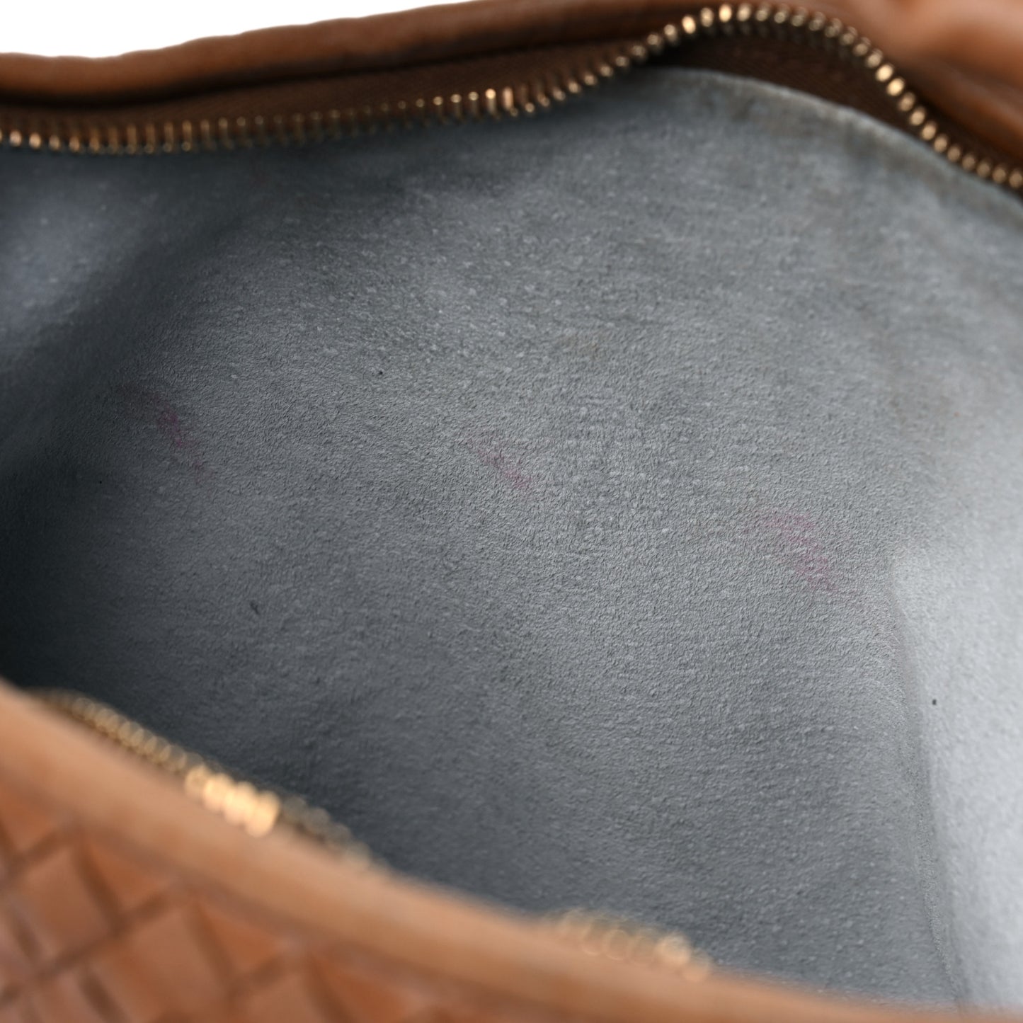 Nappa Intrecciato Bi-Color Medium Veneta Hobo Maple Sapphire