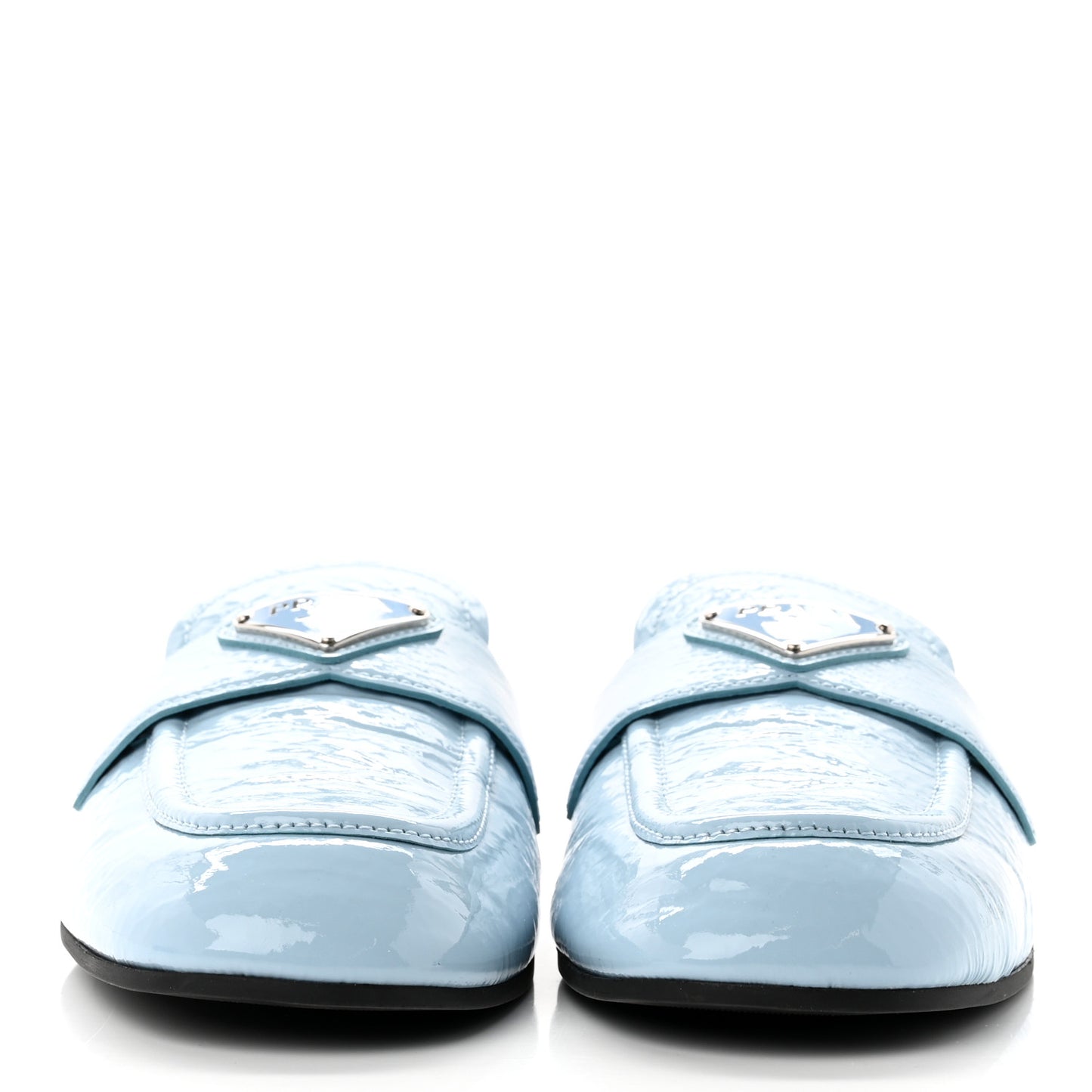 Naplak Metal Triangle Logo 5mm Slippers Celeste