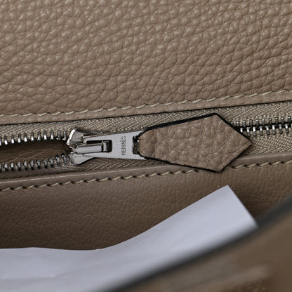 Hermes Taurillon Clemence Kelly Retourne 28 Gris Tourterelle 18 of 43