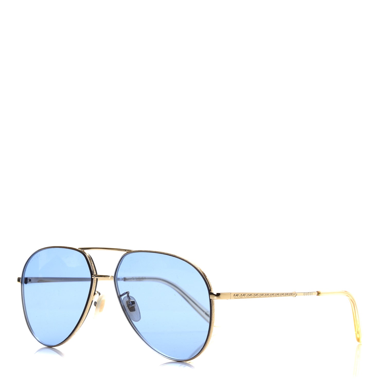 Gucci Aviator Sunglasses GG0356S Gold 1 of 6