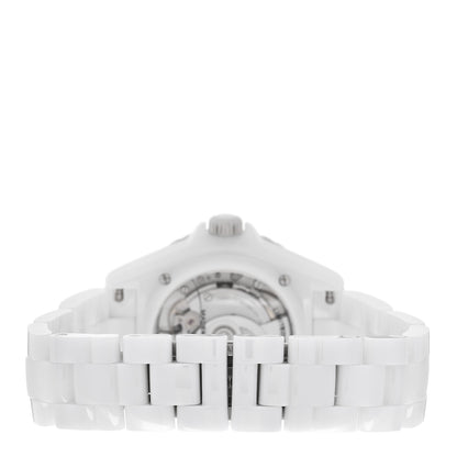 Chanel Stainless Steel Ceramic 38mm J12 Limited Edition Mademoiselle La Pausa Automatic Watch White 3 of 5