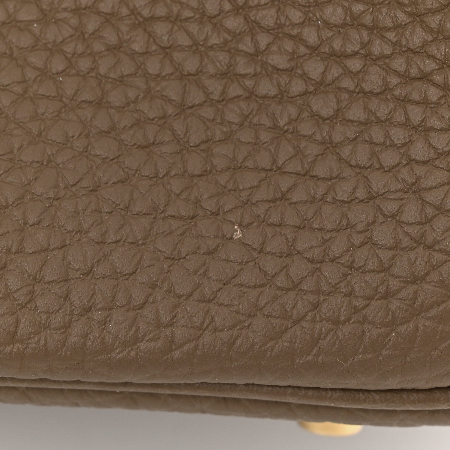 Hermes Taurillon Clemence Mini Lindy 20 Etoupe 11 of 12
