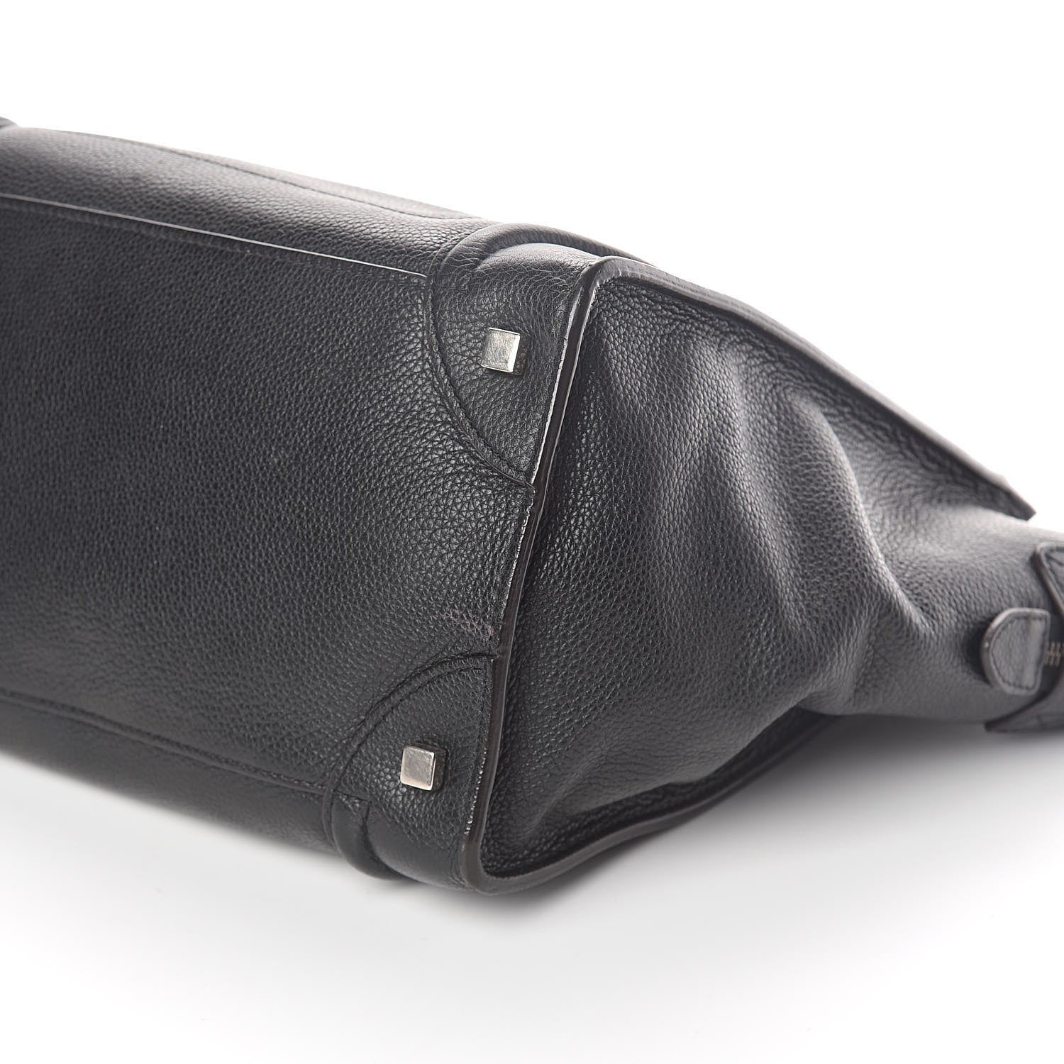 Celine Drummed Calfskin Mini Luggage Black 10 of 10