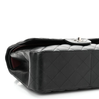 Chanel Lambskin Quilted Jumbo Double Flap Black 9 of 12