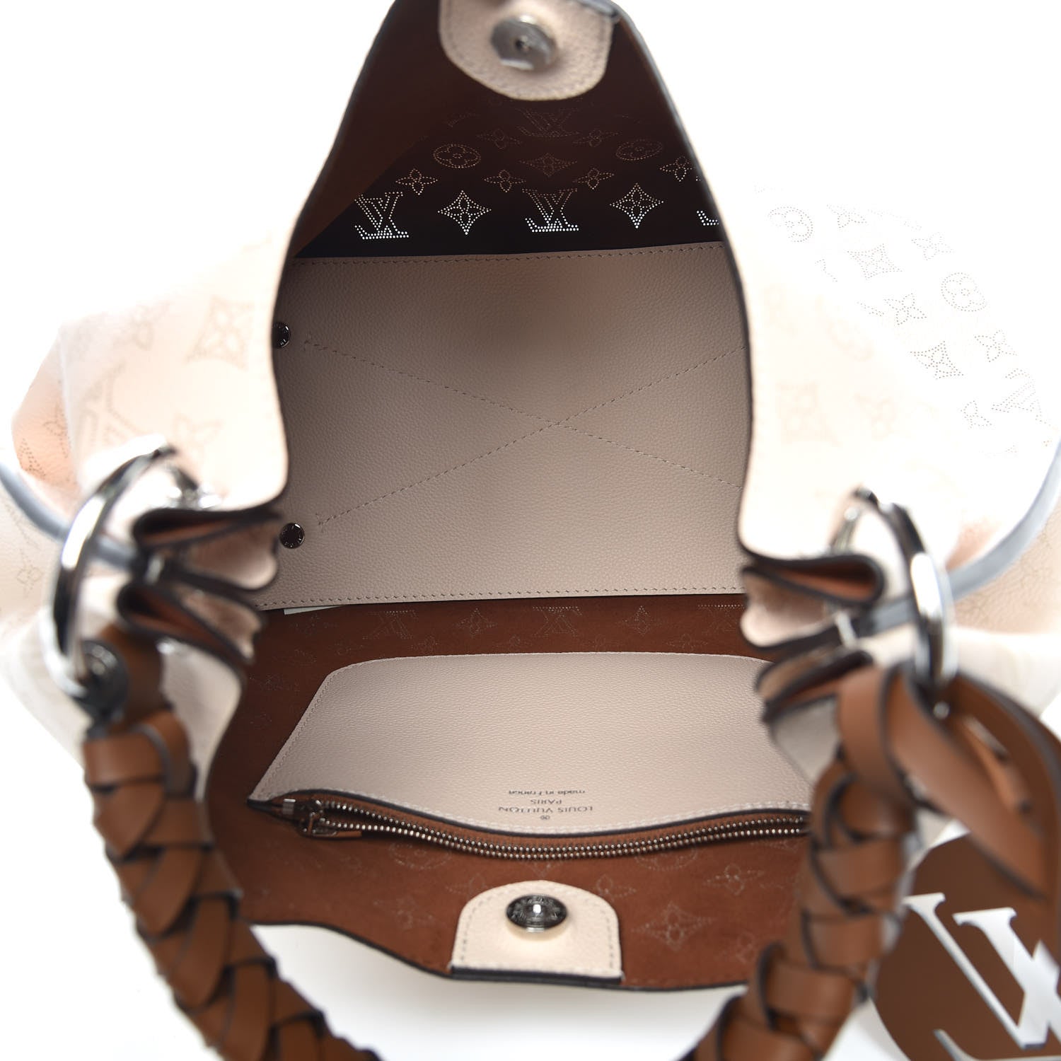 Louis Vuitton Mahina Carmel Hobo Creme 7 of 11