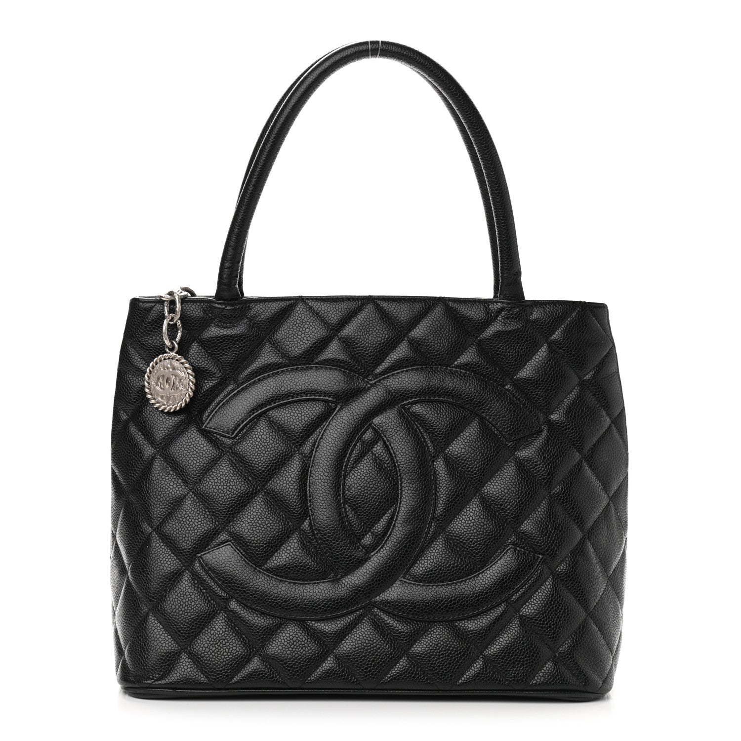 Chanel Caviar Quilted Medallion Tote Black 1 of 15