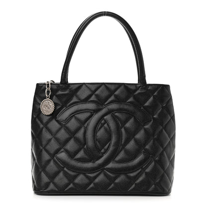 Chanel Caviar Quilted Medallion Tote Black 1 of 15