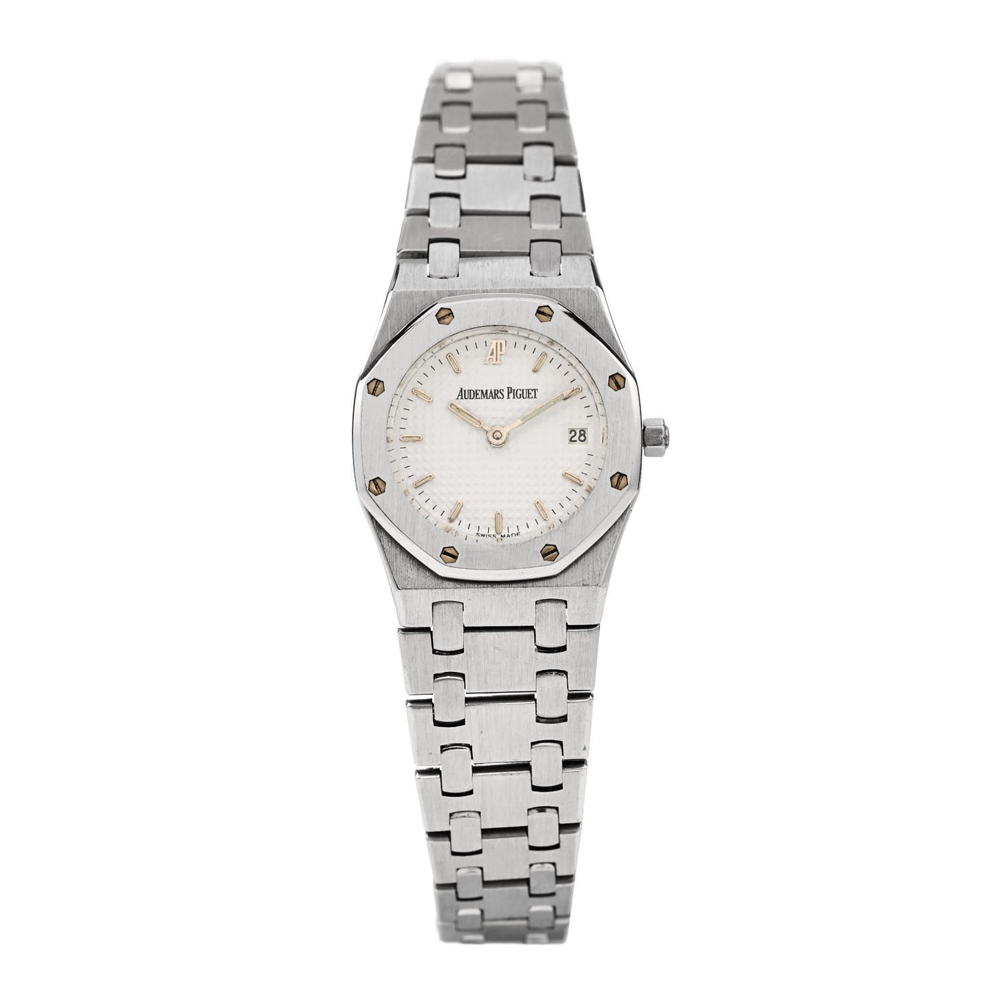 Stainless Steel 25mm Royal Oak Quartz Watch White 66270ST