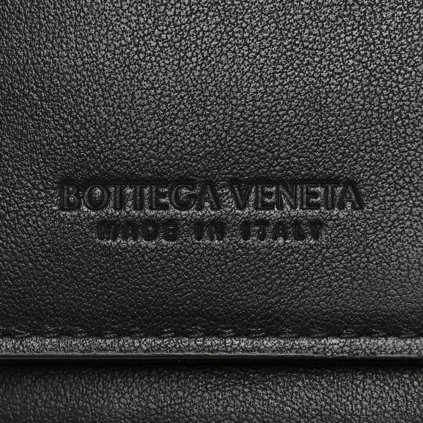 Nappa Intrecciato Zip Wallet Black