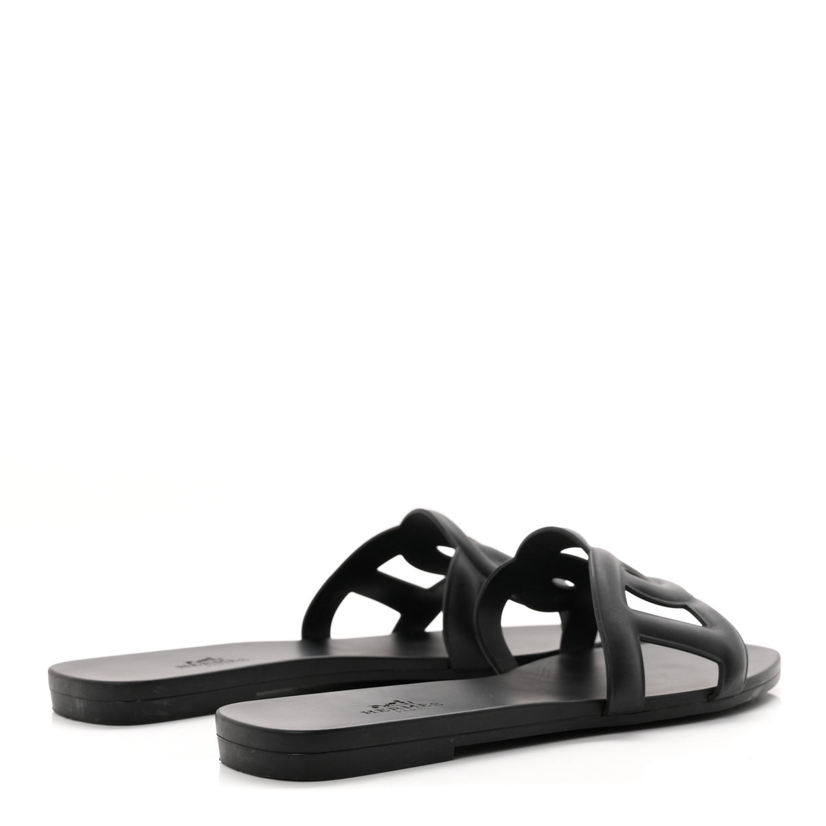 Rubber Aloha Sandals 37 Black