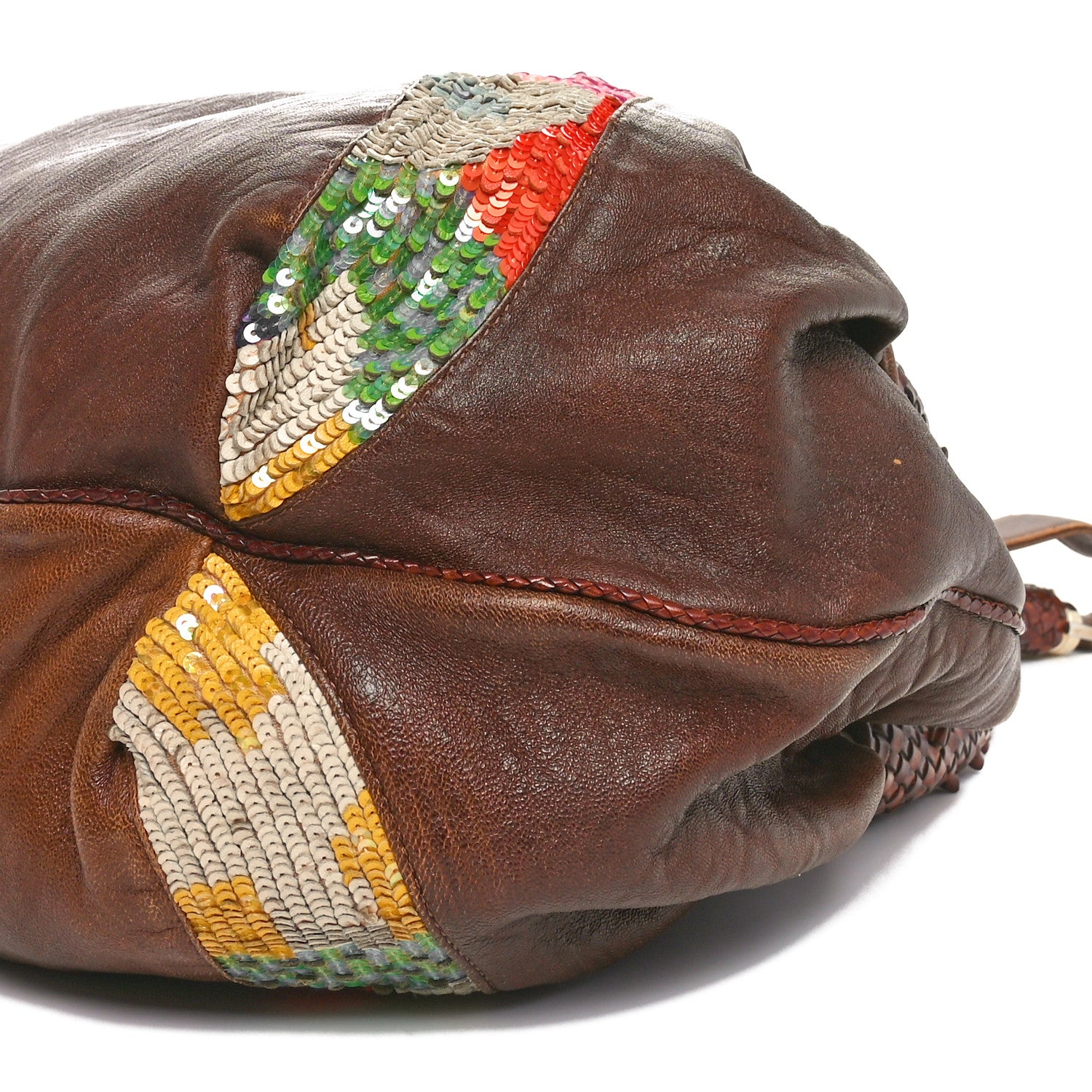 Fendi Nappa Sequin Spy Tobacco Multicolor 10 of 11