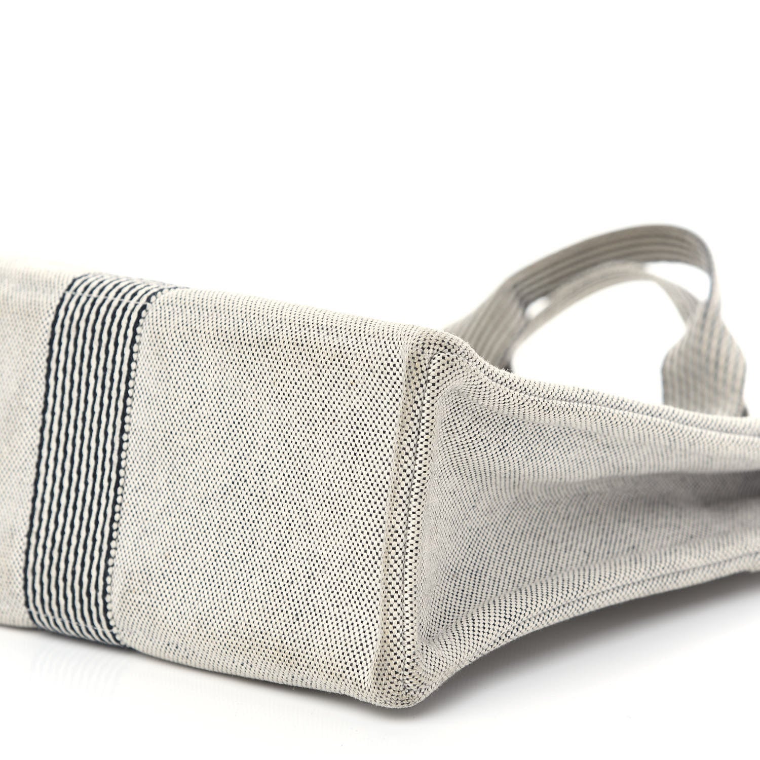 Hermes Canvas Herline MM Tote Light Grey 7 of 7