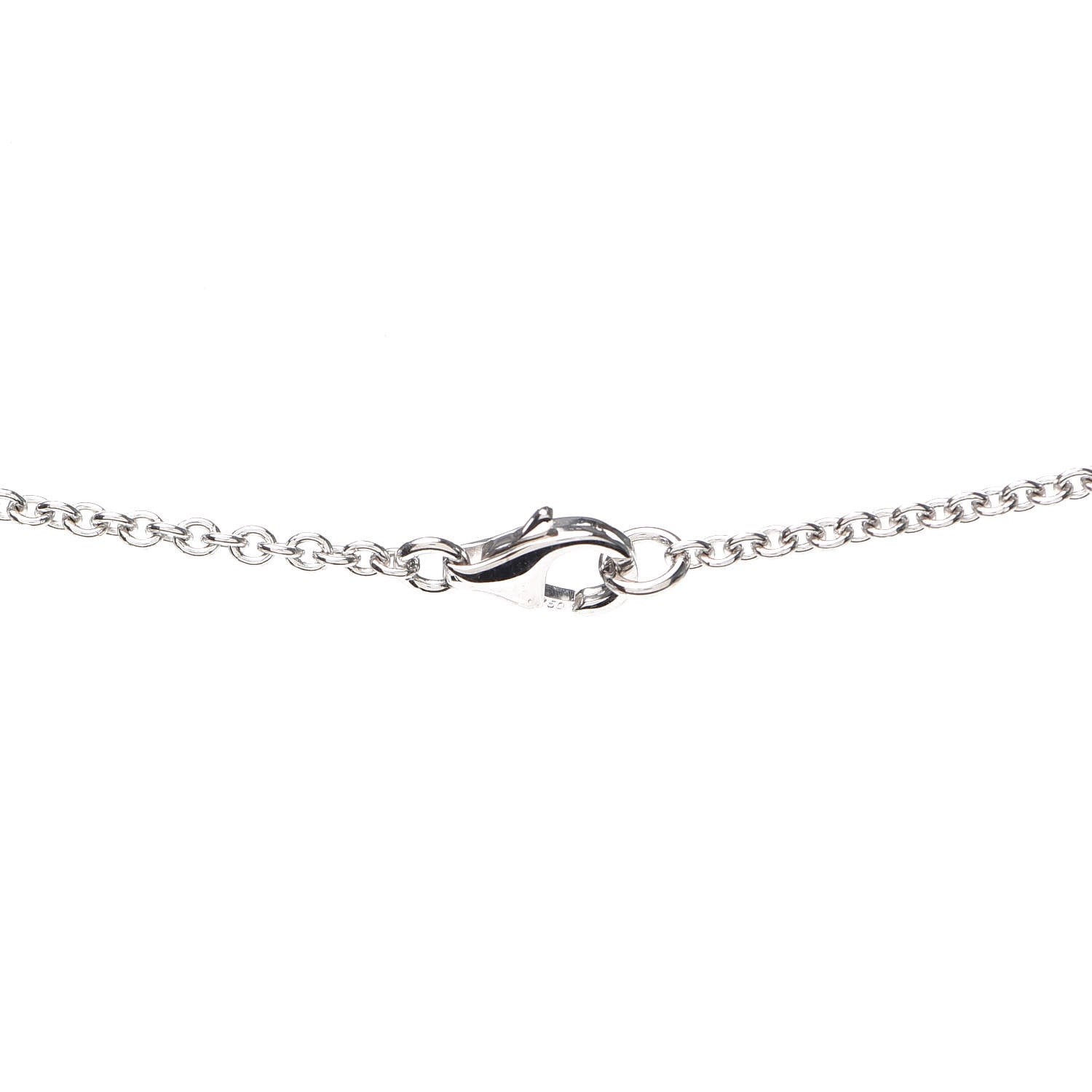 Cartier 18K White Gold Interlocking LOVE Necklace 4 of 5