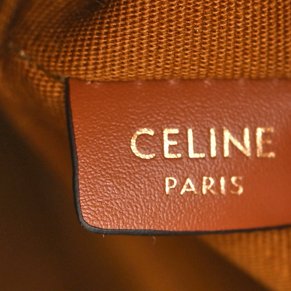 Triomphe Canvas Calfskin Micro Sailor Bag Tan