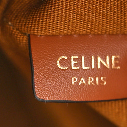 Celine Triomphe Canvas Calfskin Micro Sailor Bag Tan 6 of 10