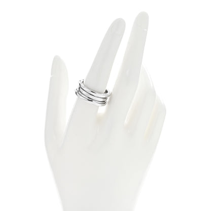 Bulgari 18K White Gold B.Zero1 Two-Band Ring 58 8.25 2 of 4