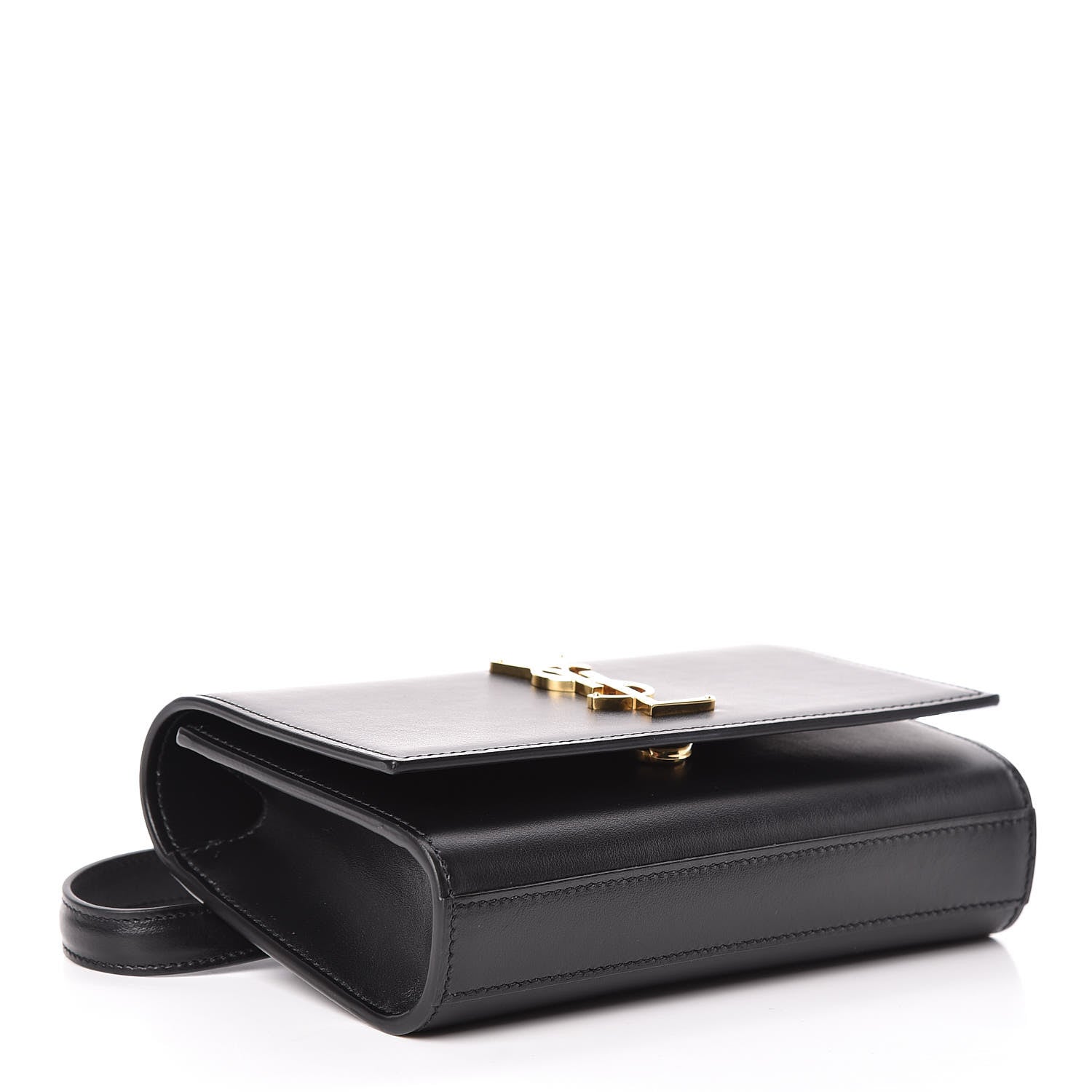 Saint Laurent Smooth Calfskin Monogram Kate Belt Bag Black 4 of 10