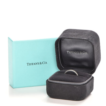 Tiffany Platinum Diamond Soleste Eternity Wedding Band Ring 4.5 5 of 5