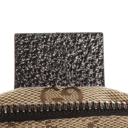 Gucci GG Monogram Web Double Pocket Belt Bag Dark Brown 7 of 7