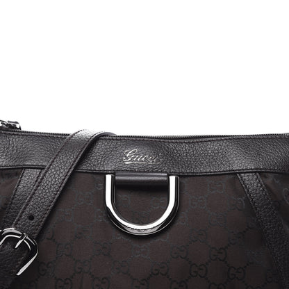 Gucci Nylon Monogram Small D Silver Ring Messenger Brown 10 of 10