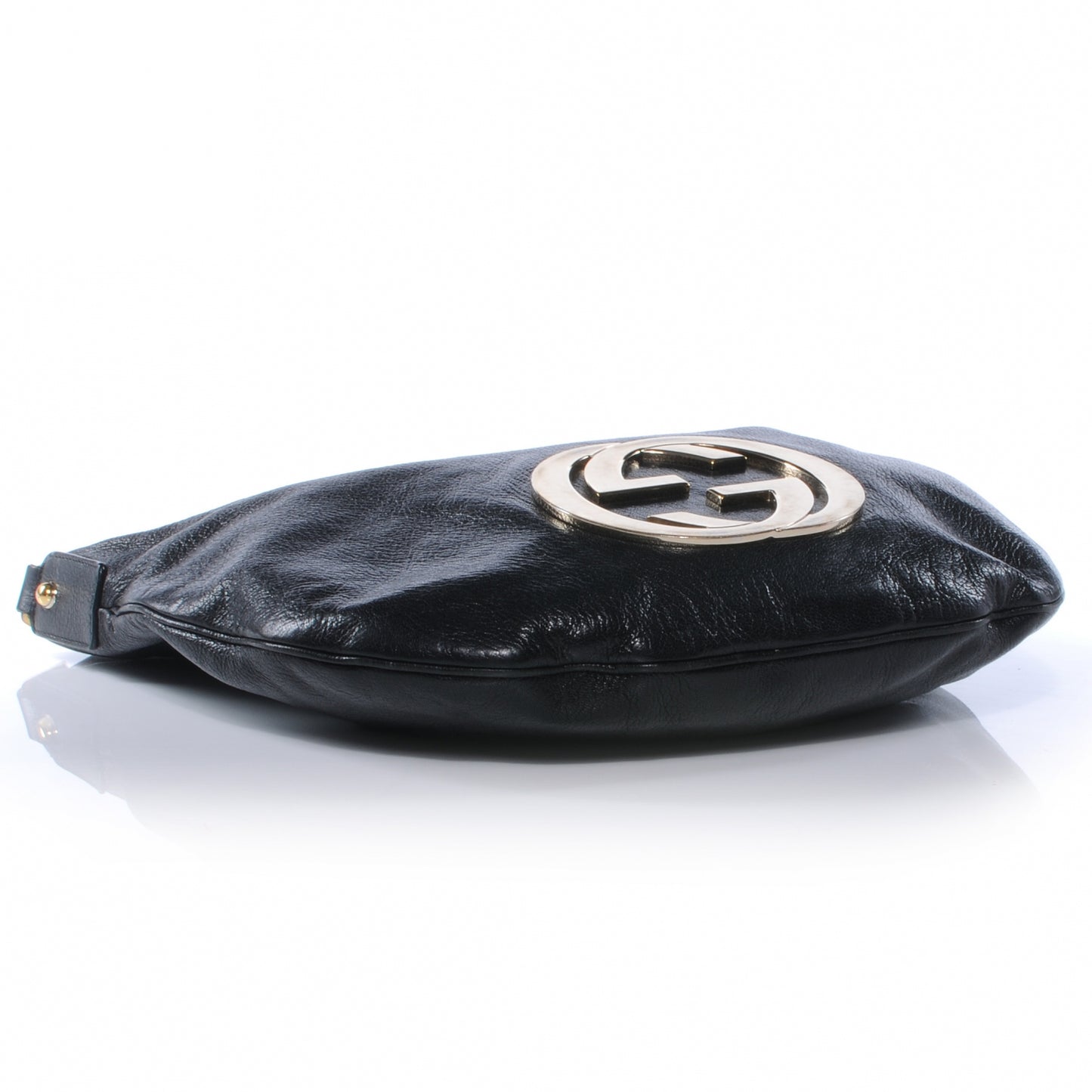 Leather Small Blondie Hobo Black