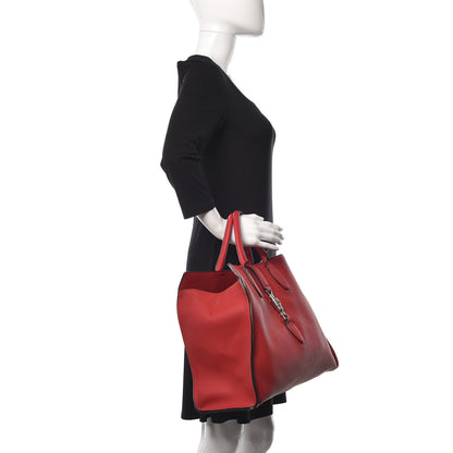 Gucci Soft Calfskin Medium Jackie Top Handle Bag Hibiscus Red 2 of 13
