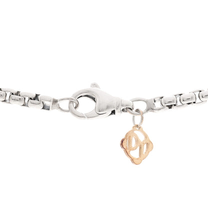 David Yurman Sterling Silver 14K Yellow Gold 2.7mm Small Box Chain Necklace 16" 4 of 5